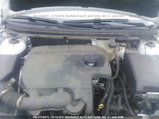 1G1ZC5EU4CF266400 - 2012 CHEVROLET MALIBU 1LT WHITE photo 10