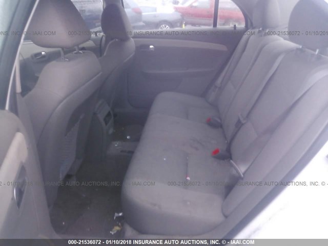 1G1ZC5EU4CF266400 - 2012 CHEVROLET MALIBU 1LT WHITE photo 8