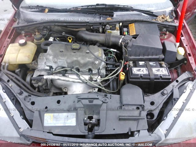 1FAFP33P13W287338 - 2003 FORD FOCUS LX RED photo 10