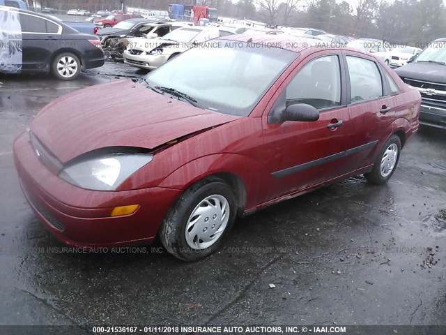 1FAFP33P13W287338 - 2003 FORD FOCUS LX RED photo 2