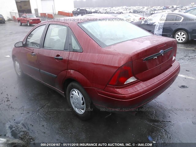 1FAFP33P13W287338 - 2003 FORD FOCUS LX RED photo 3