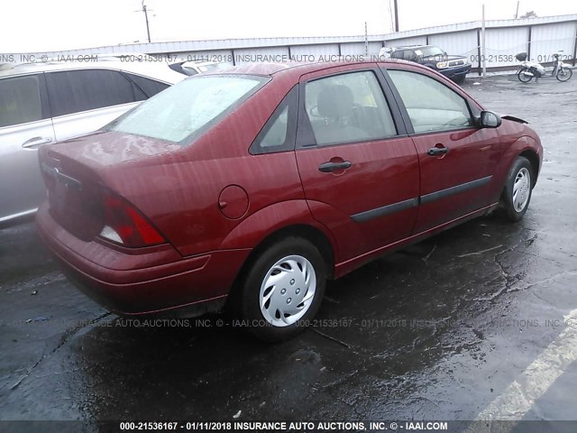 1FAFP33P13W287338 - 2003 FORD FOCUS LX RED photo 4