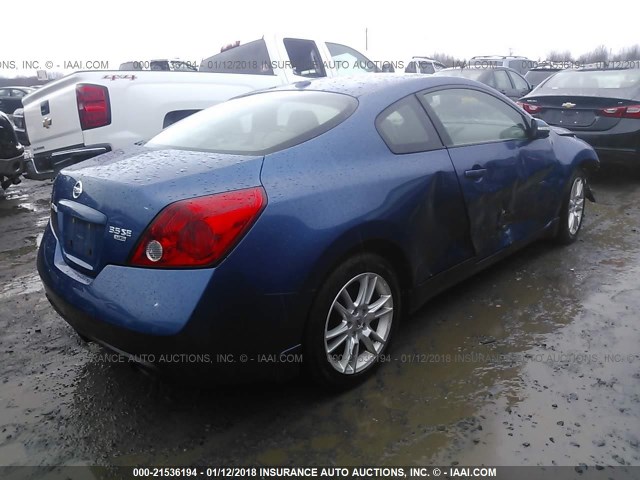 1N4BL24E98C100504 - 2008 NISSAN ALTIMA 3.5SE BLUE photo 4