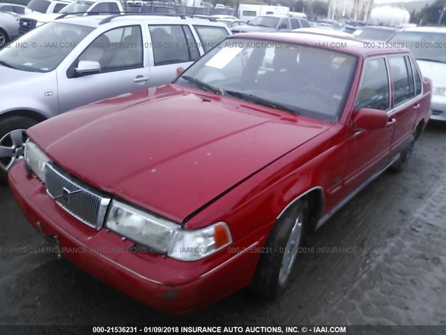 YV1KS9615S1073900 - 1995 VOLVO 960 RED photo 2