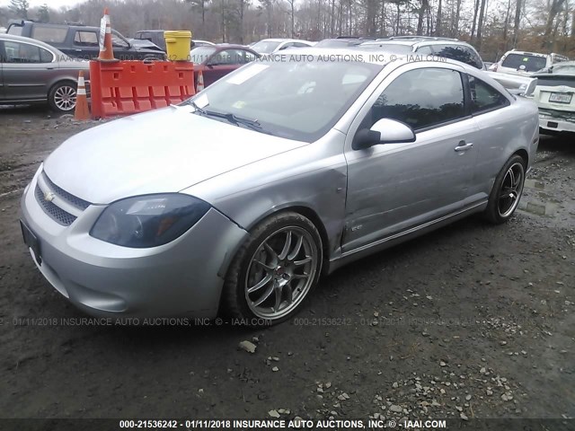 1G1AP18X797229179 - 2009 CHEVROLET COBALT SS SILVER photo 2