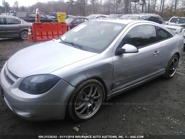 1G1AP18X797229179 - 2009 CHEVROLET COBALT SS SILVER photo 6