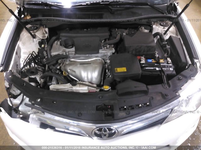 4T1BF1FK3EU311679 - 2014 TOYOTA CAMRY L/SE/LE/XLE 白色 照片 10