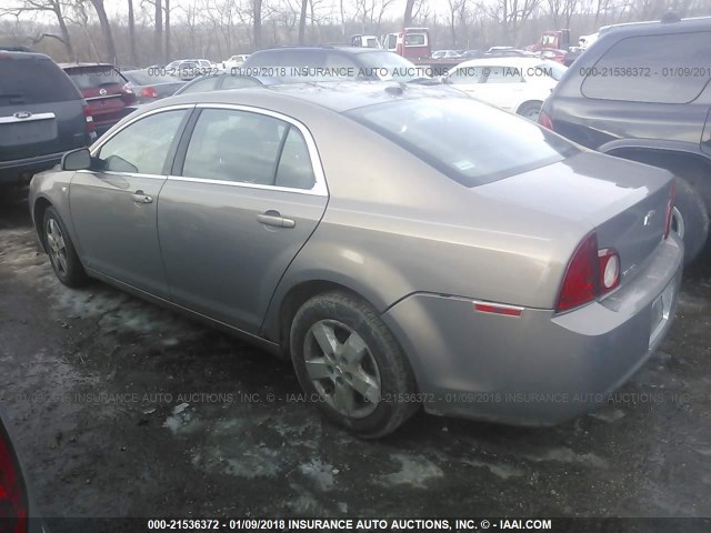 1G1ZG57B28F179733 - 2008 CHEVROLET MALIBU LS 棕色 照片 3