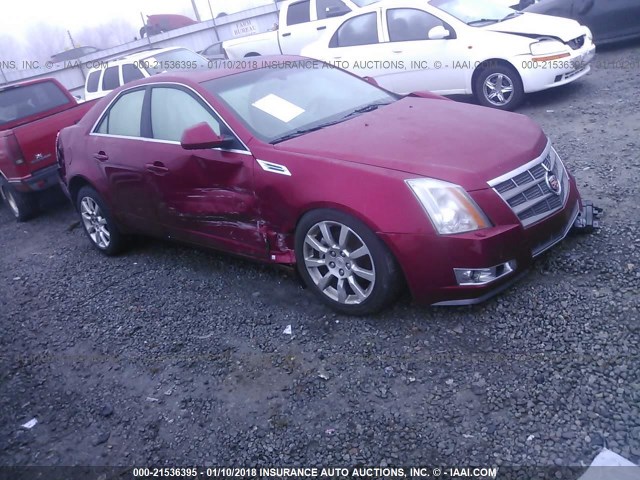 1G6DJ577190103782 - 2009 CADILLAC CTS RED photo 1