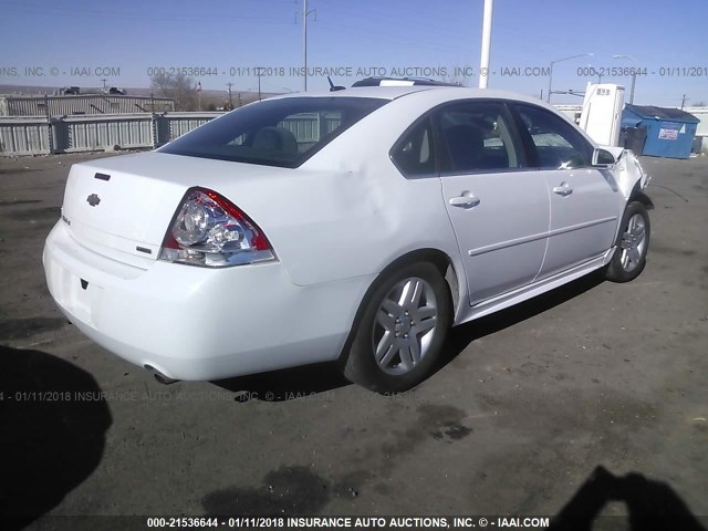 2G1WB5E3XE1137732 - 2014 CHEVROLET IMPALA LIMITED LT WHITE photo 4