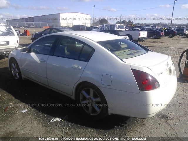 1N4BA41EX4C930540 - 2004 NISSAN MAXIMA SE/SL WHITE photo 3