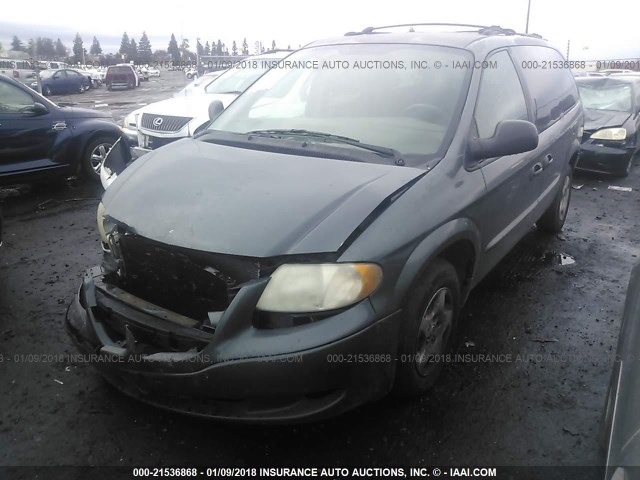 1D4GP24383B287707 - 2003 DODGE GRAND CARAVAN SE GREEN photo 2