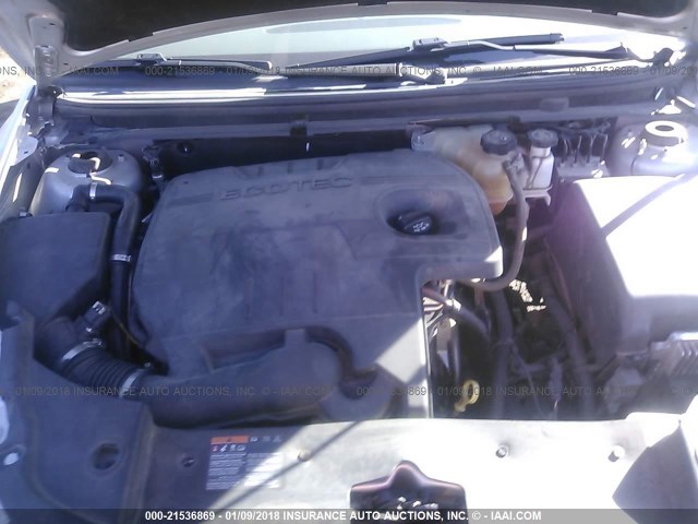 1G1ZC5E03CF257300 - 2012 CHEVROLET MALIBU 1LT 银色 照片 10