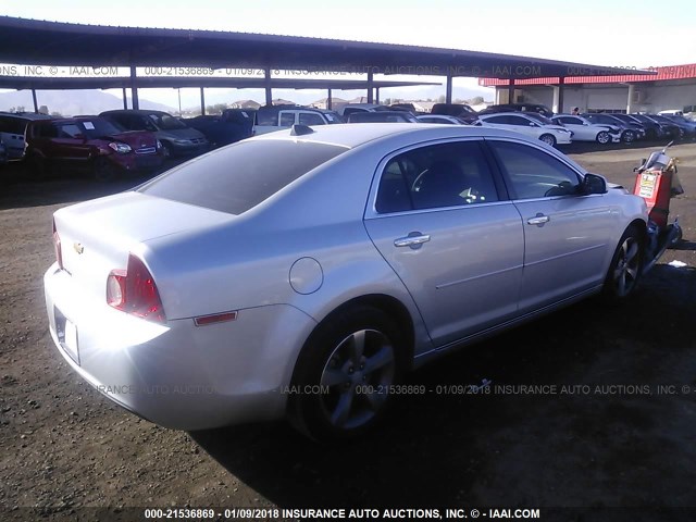1G1ZC5E03CF257300 - 2012 CHEVROLET MALIBU 1LT 银色 照片 4