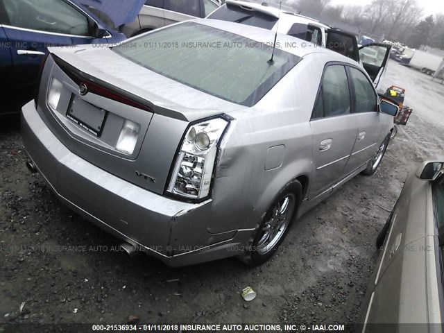 1G6DM577640168465 - 2004 CADILLAC CTS SILVER photo 4