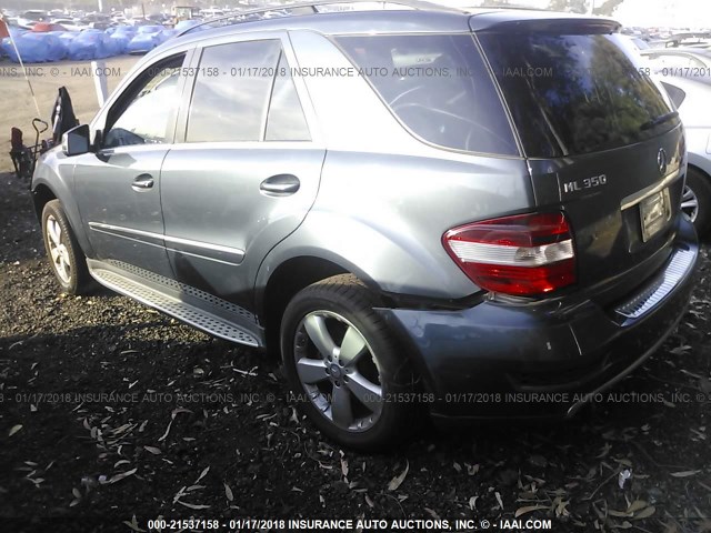 4JGBB5GB7BA663534 - 2011 MERCEDES-BENZ ML 350 GRAY photo 3