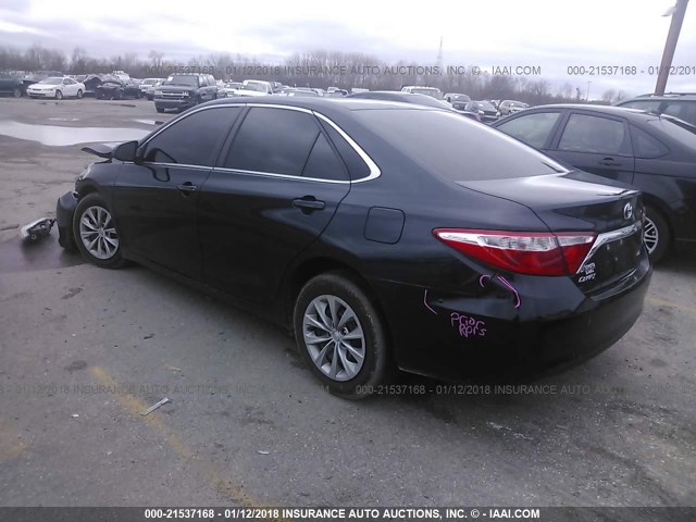 4T1BF1FK0FU059939 - 2015 TOYOTA CAMRY LE/XLE/SE/XSE BLACK photo 3