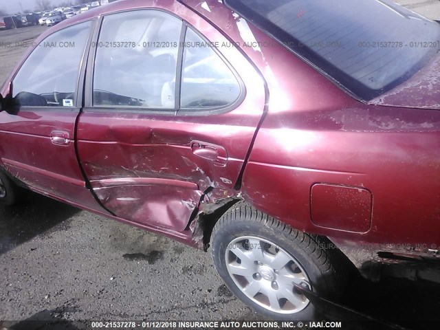 3N1CB51D42L674246 - 2002 NISSAN SENTRA XE/GXE MAROON photo 6