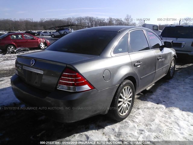 1MEFM42125G624567 - 2005 MERCURY MONTEGO PREMIER GRAY photo 4