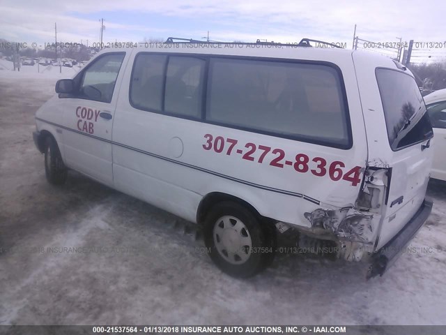 1FMDA41X4VZA70780 - 1997 FORD AEROSTAR WHITE photo 3