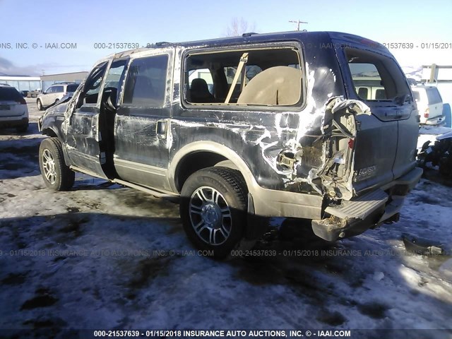 1FMSU45P05EA23228 - 2005 FORD EXCURSION EDDIE BAUER BLACK photo 3