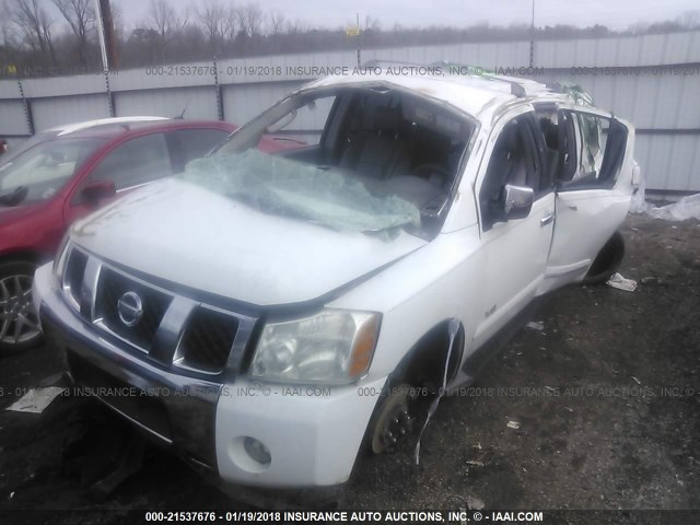 5N1AA08A75N703874 - 2005 NISSAN ARMADA SE/LE WHITE photo 6