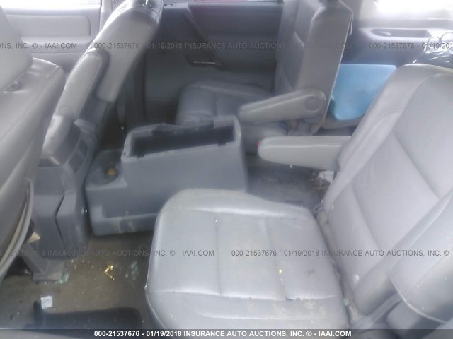 5N1AA08A75N703874 - 2005 NISSAN ARMADA SE/LE WHITE photo 8