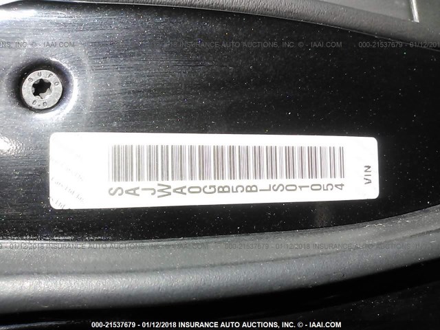 SAJWA0GB5BLS01054 - 2011 JAGUAR XF PREMIUM BLACK photo 9