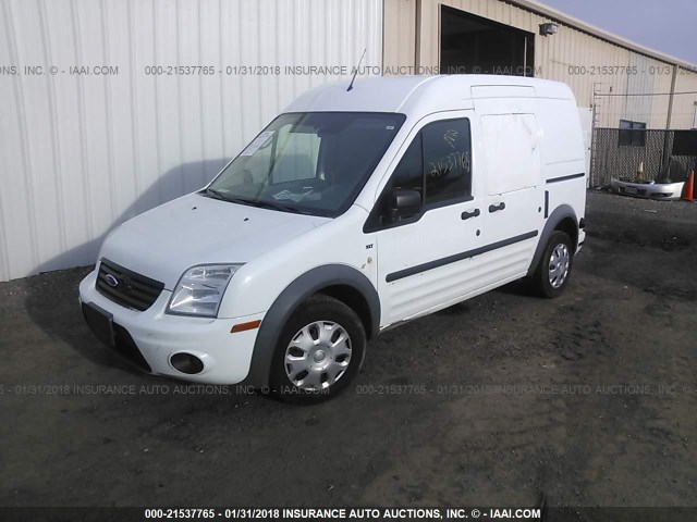 NM0LS7DN1DT154451 - 2013 FORD TRANSIT CONNECT XLT WHITE photo 2