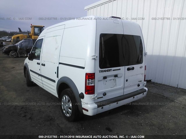 NM0LS7DN1DT154451 - 2013 FORD TRANSIT CONNECT XLT WHITE photo 3