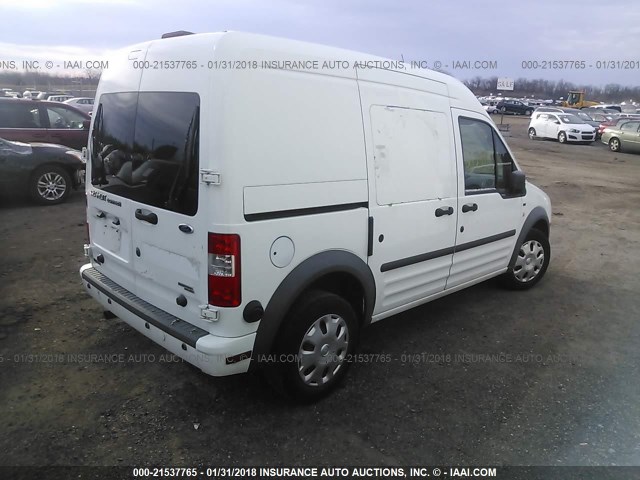 NM0LS7DN1DT154451 - 2013 FORD TRANSIT CONNECT XLT WHITE photo 4