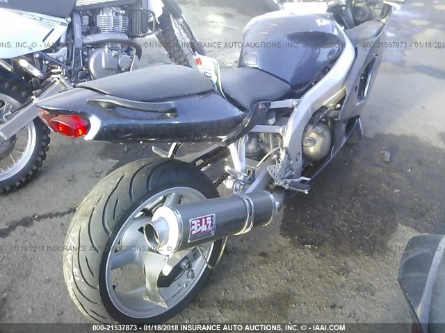 JKAZX4J105A056002 - 2005 KAWASAKI ZX600 J1 BLACK photo 4