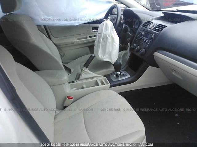 JF1GPAC61E8276721 - 2014 SUBARU IMPREZA PREMIUM WHITE photo 5