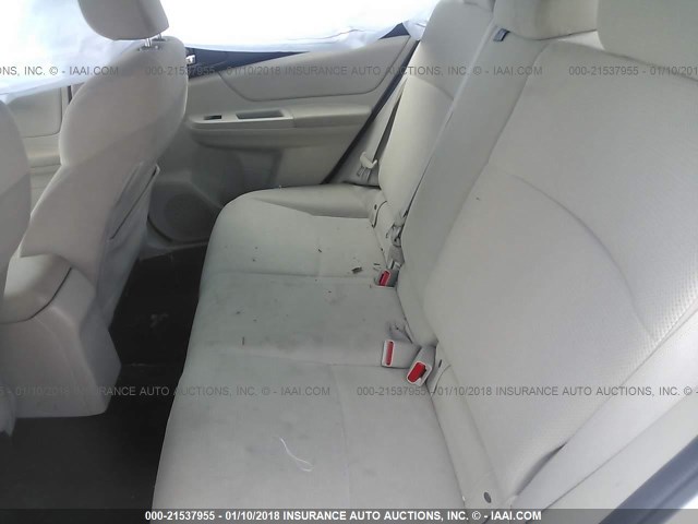 JF1GPAC61E8276721 - 2014 SUBARU IMPREZA PREMIUM WHITE photo 8