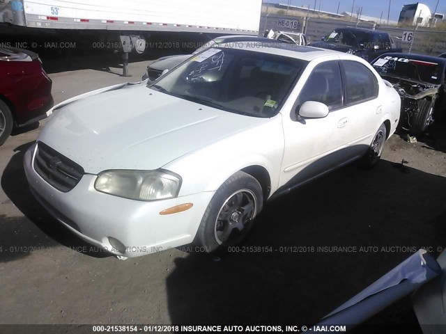 JN1CA31D6YT522500 - 2000 NISSAN MAXIMA GLE/GXE/SE WHITE photo 2