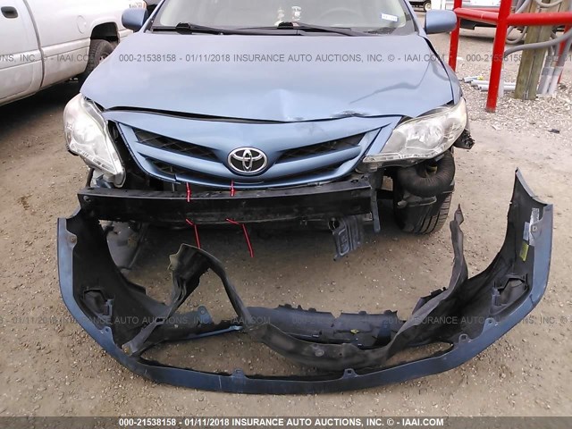 5YFBU4EE2CP023914 - 2012 TOYOTA COROLLA S/LE BLUE photo 6