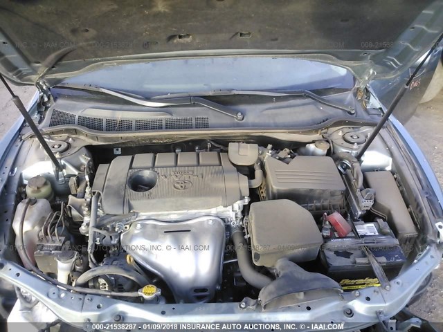 4T1BF3EK4BU754206 - 2011 TOYOTA CAMRY SE/LE/XLE Зеленый фото 10