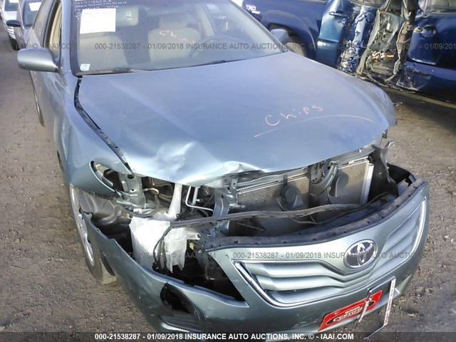 4T1BF3EK4BU754206 - 2011 TOYOTA CAMRY SE/LE/XLE Зеленый фото 6