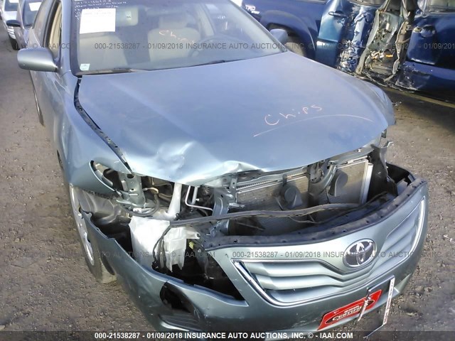 4T1BF3EK4BU754206 - 2011 TOYOTA CAMRY SE/LE/XLE GREEN photo 6