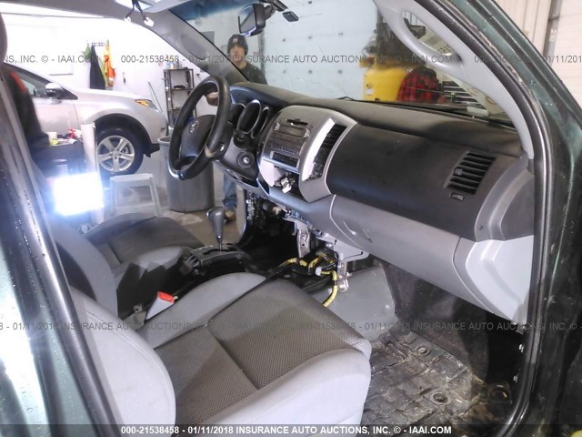 5TFUU4EN0BX010409 - 2011 TOYOTA TACOMA ACCESS CAB მწვანე ფოტო 5