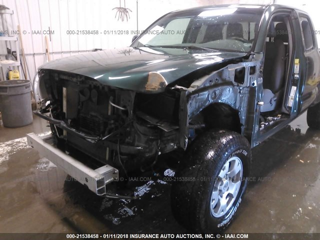 5TFUU4EN0BX010409 - 2011 TOYOTA TACOMA ACCESS CAB მწვანე ფოტო 6