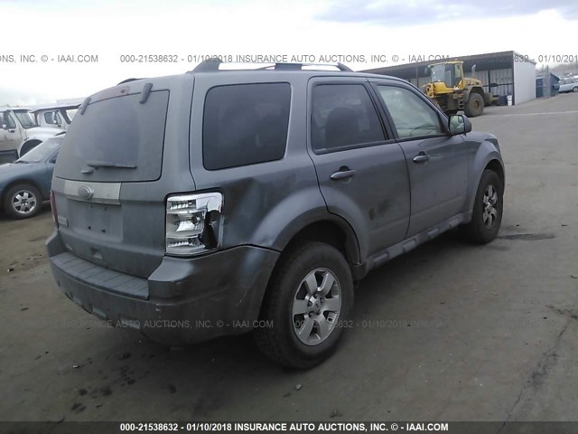 1FMCU9E71CKB07140 - 2012 FORD ESCAPE LIMITED GRAY photo 4