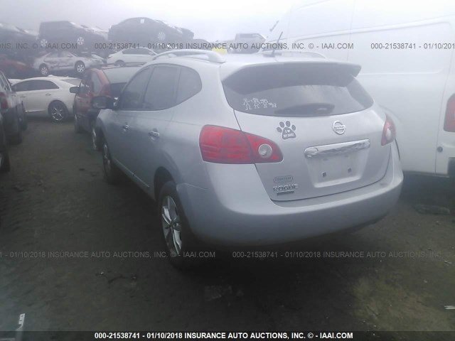 JN8AS5MT8FW670356 - 2015 NISSAN ROGUE SELECT S SILVER photo 3