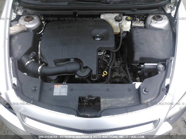 1G1ZC5E18BF224378 - 2011 CHEVROLET MALIBU 1LT 银色 照片 10