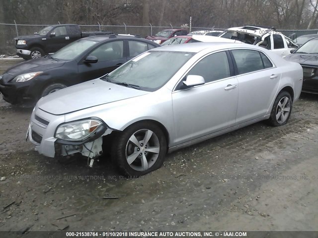 1G1ZC5E18BF224378 - 2011 CHEVROLET MALIBU 1LT 银色 照片 2