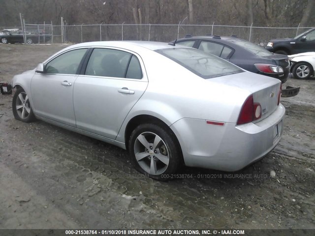 1G1ZC5E18BF224378 - 2011 CHEVROLET MALIBU 1LT 银色 照片 3