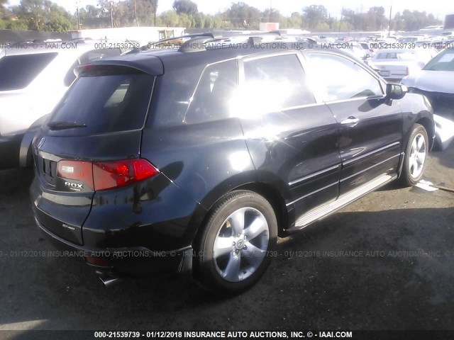 5J8TB18579A004553 - 2009 ACURA RDX TECHNOLOGY BLACK photo 4