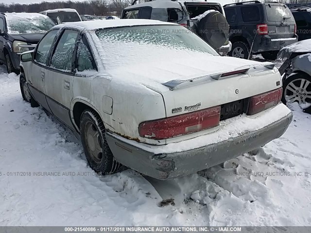 2G4WF52K4T1433586 - 1996 BUICK REGAL GRAN SPORT WHITE photo 3