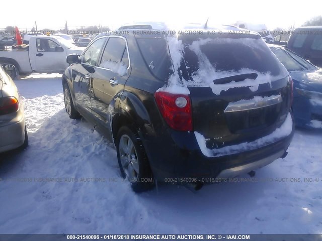 2CNFLGE52B6332851 - 2011 CHEVROLET EQUINOX LTZ GRAY photo 3