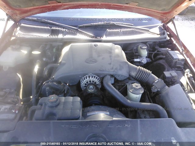 1LNHM83W2XY625481 - 1999 LINCOLN TOWN CAR CARTIER MAROON photo 10